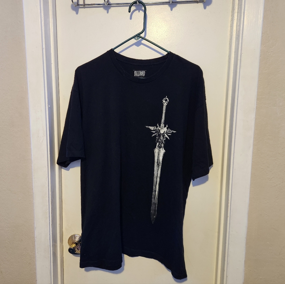 Blizzard Sword graphic shirt, black 2XL